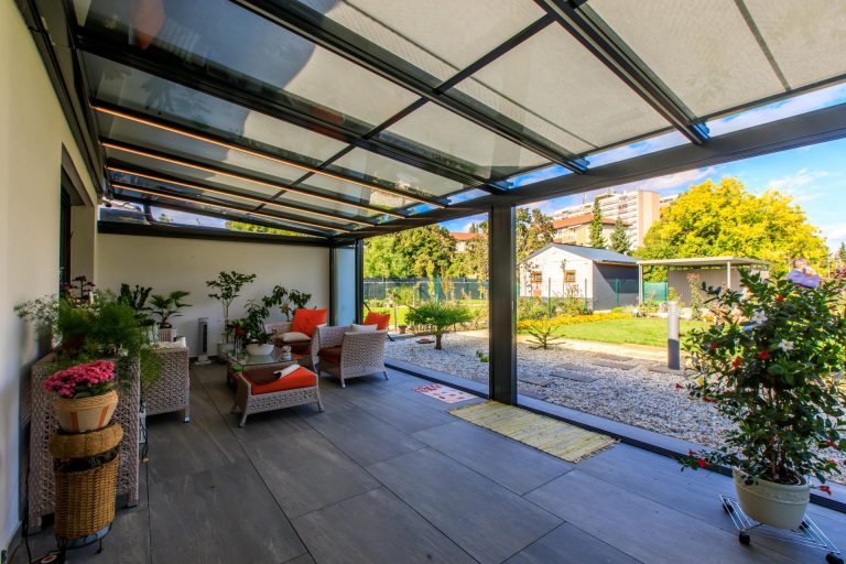 Murano Integrale Zip üvegtető beépített tető árnyékolóval